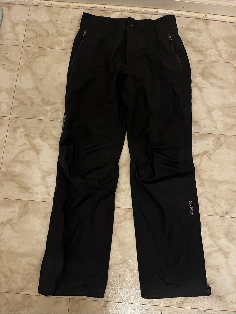 Marmot Men's Black Gore-Tex Rain Pants size M
